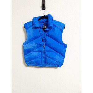 The North Face Vintage Extreme Outdoors Down‎ Puffer Vest Full Zip Blue Size L